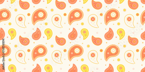 Rich henna in image paisley. Clothes print as damask tropical. Artwork feminine and floral pattern wrapping.