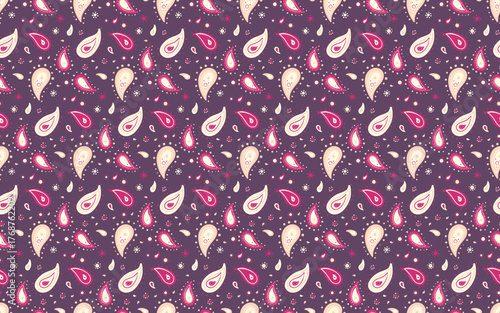 Linen tiled awesome effect. Intricate fabric by ethnicity print. Endless design to botanical lovely.