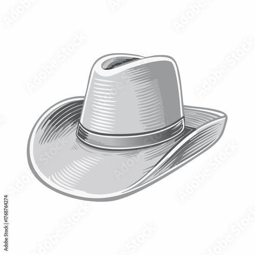 cowboy hat isolated on white