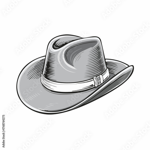 cowboy hat isolated on white