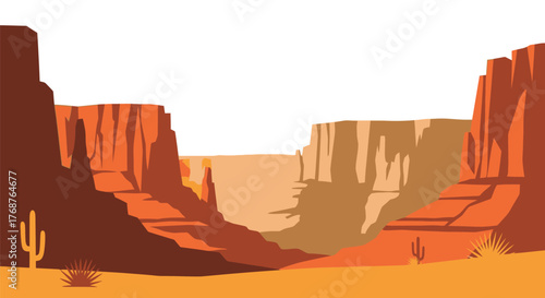 Vibrant canyon landscape evoking the spirit of the desert southwest showcasing nature's grandeur