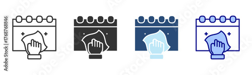 Clean Regularly Icon Set. Designed In Multi Style