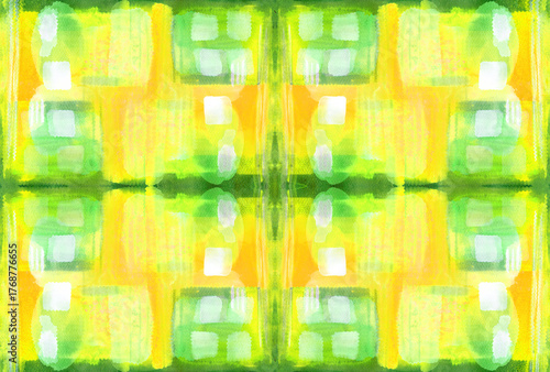 Seamless pattern.  Abstract watercolor pattern — original hand-painted geometric artwork. Use printed materials, signs, posters, postcards, packaging.