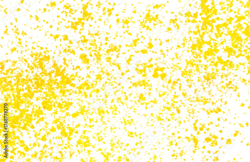 Hand made Bright yellow splatter texture background abstract grunge paint effect perfect for artistic design and vibrant backgrounds Transparent