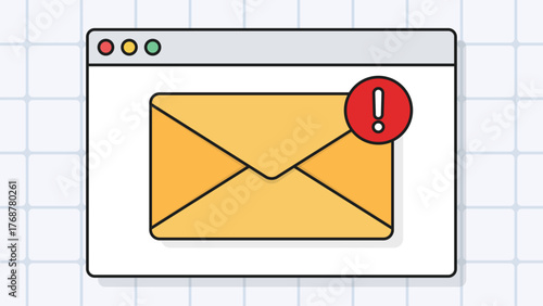 Email alert notification in browser window