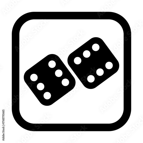 Icon black vector silhouette , clip art, and symbol. Shilhouette of icon  concept and simple design