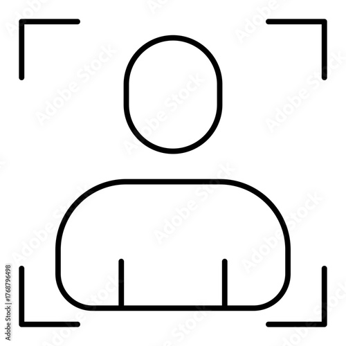 Face scanner icon