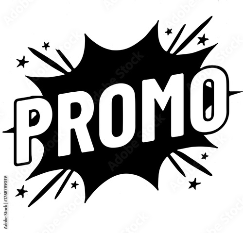 Sale promo text speech bubble vector isolated icon