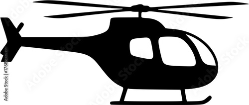 A vector icon of a helicopter.
