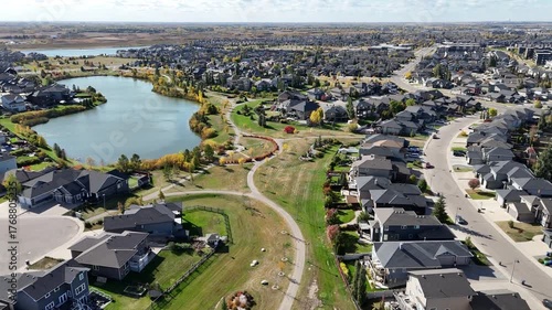 Aerial Video of Stonebridge in Fall Saskatoon