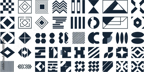 Abstract Geometric Pattern Icons A Versatile Collection of Shapes and Designs