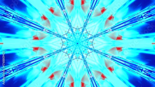 Vibrant tunnel video loop presenting dynamic colors and patterns for immersive visual experience