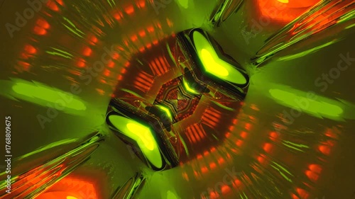 Vibrant tunnel video loop screensaver immerses viewers in a seamless visual journey filled with dynamic colors and patterns