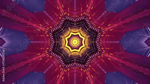 Colorful tunnel video vj loop screensaver with vibrant patterns and seamless motion for immersive viewing experience