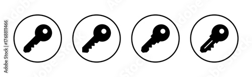 Key icon vector. Key sign and symbol.