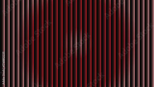 Abstract vertical stripes form a red heart shape with subtle gradient tones
