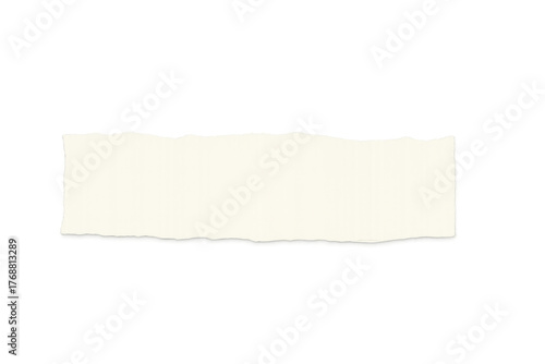 Wallpaper Mural Torn strip of white paper with uneven edges, creating a blank canvas for text or design, set against a transparent backdrop Torontodigital.ca
