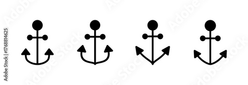 Anchor icon vector illustration. Anchor sign and symbol. Anchor marine icon.