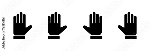 Hand icon vector illustration. hand sign and symbol. hand gesture