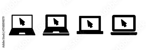 Laptop icon vector illustration. computer sign and symbol