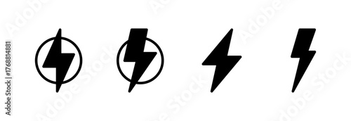 Lightning icon vector illustration. electric sign and symbol. power icon. energy sign