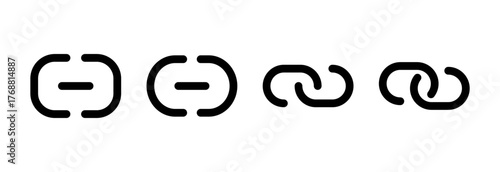 Link icon vector illustration. Hyperlink chain sign and symbol