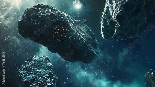 Space rocks in cosmic background