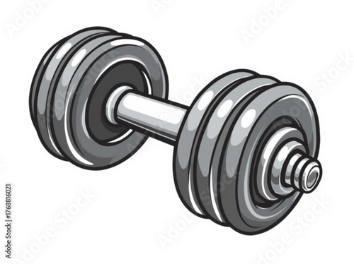 dumbbell isolated on white