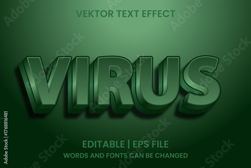 editable virus effect text
