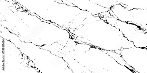 "Elegant white marble texture with fine black veins, high-resolution natural stone pattern for modern interior, wall, or luxury branding background"