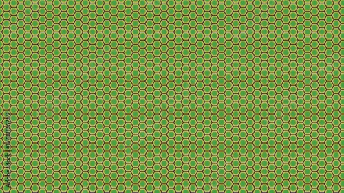 Background animation hexagonal grid, green color on 4K video