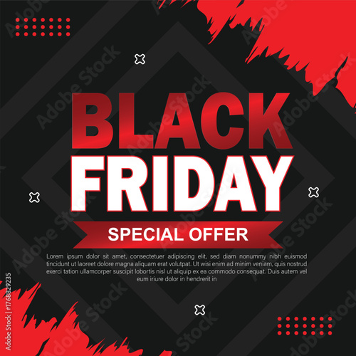 Advertisement for a black friday special offer now.