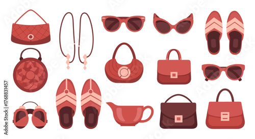 Various fashion accessories and a sauceboat