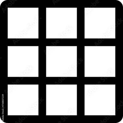 Simple grid layout icon