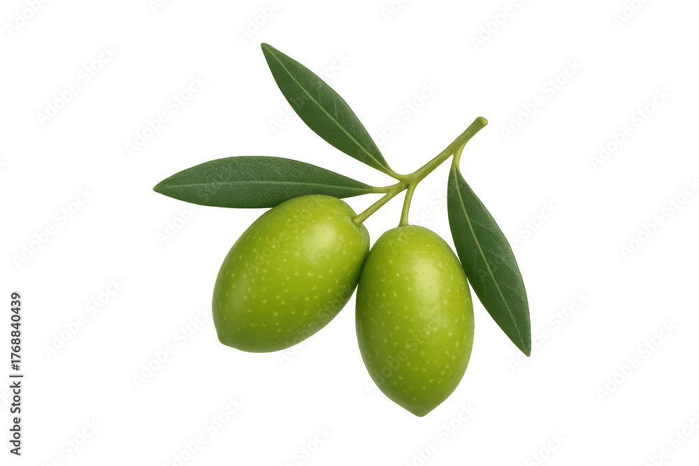 custom made wallpaper toronto digitalFresh green olives on branch with leaves, raw ingredient for oil and healthy mediterranean diet, transparent background