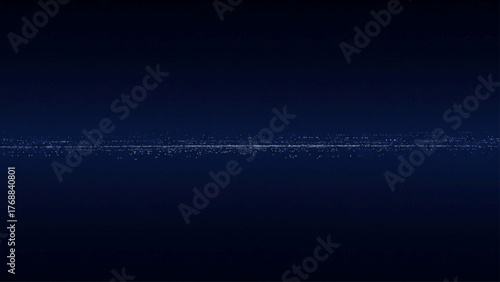 abstract blue background with lines in light in the middle 