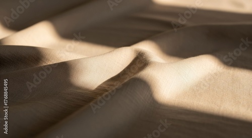 Close Up of Sand Dunes with Golden Light in Desert Landscape