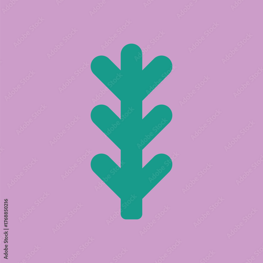 Obraz premium Tree abstract geometric flat illustration vector