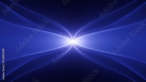 blue abstract fractal background with a luster that emits its light