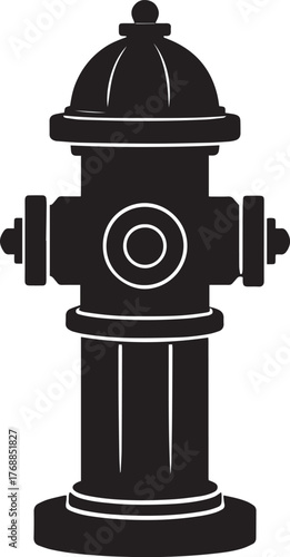  Urban Fire Hydrant Silhouette Vector Illustration