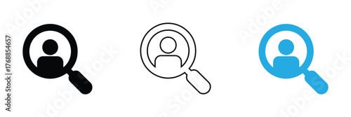 Set of Magnifying glass icon.Seach icons set.Web icons.,Find the perfect candidate with this search icon set,Search Icon vector illustration, magnifying glass symbol, search icon clip art 