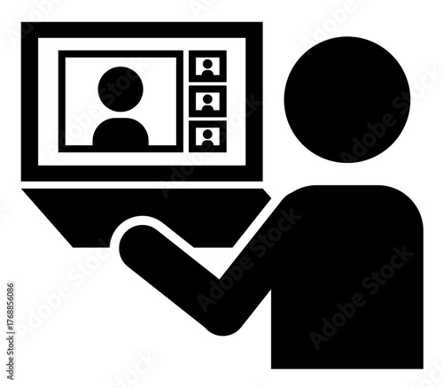 複数の人とオンライン打ち合わせ等している