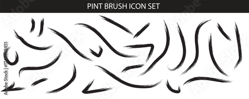 Black and pint brush icon style vector illustration of an eagle head tattoo design or logo