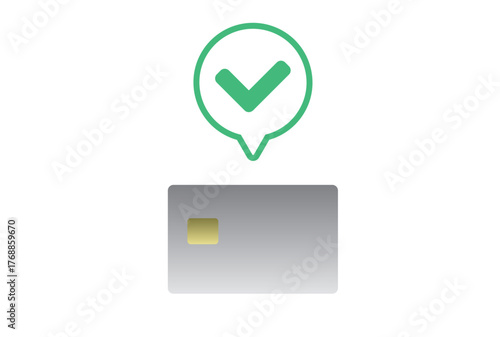 クレジットカードとチェックマーク