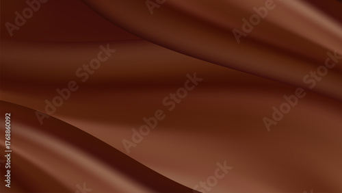 Abstract brown background featuring flowing gradient waves and soft curved design. Suit for banner, web, brochure, pamflet, poster and presentation