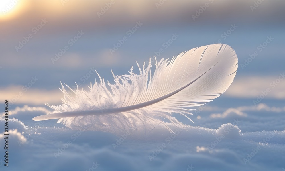 Naklejka premium Icy Feather Dawn