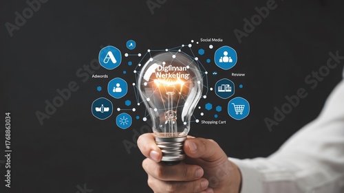 Wallpaper Mural Boost marketing strategy with bright ideas and digital solutions now Torontodigital.ca