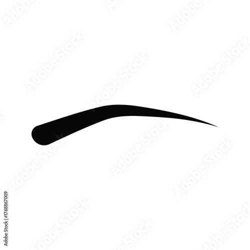 eyebrow logo icon illustration flat