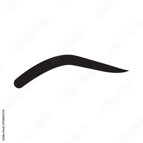 eyebrow logo icon illustration flat