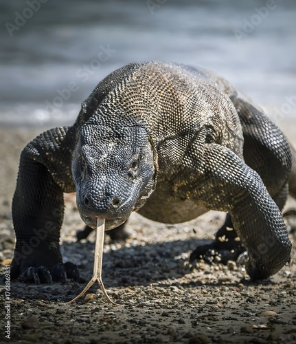 Dragon Komodo giant reptile in the world record